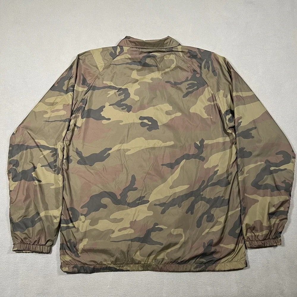 Slightly Stoopid‎ Camo Jacket Men's XL Camouflage Nylon Windbreaker Reggae Band